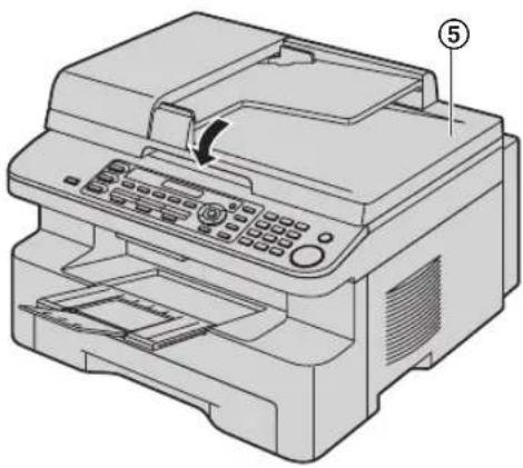 PANASONIC KX-MB781G - Weiße Platte und Vorlagenglas des Scanners - 3