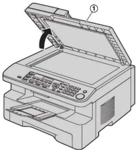 PANASONIC KX-MB778 - Weiße Platte und Vorlagenglas des Scanners - 1