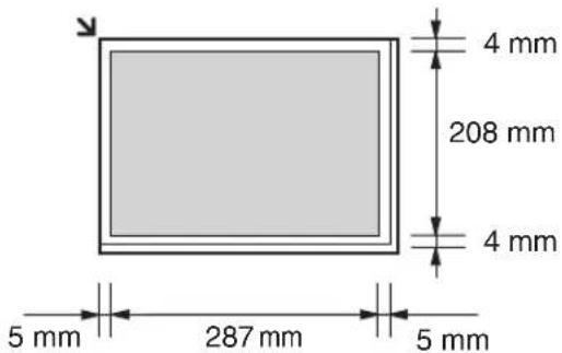 4 mm 208 mm 4 mm 5 mm 287 mm 5 mm