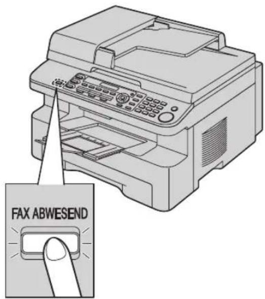 PANASONIC KX-MB778 - Aktivieren des FAX-Modus - 1