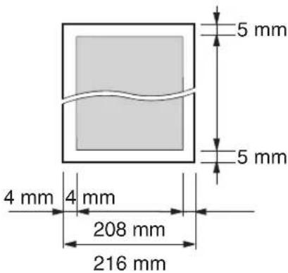 5 mm 5 mm 4 mm 4 mm 208 mm 216 mm