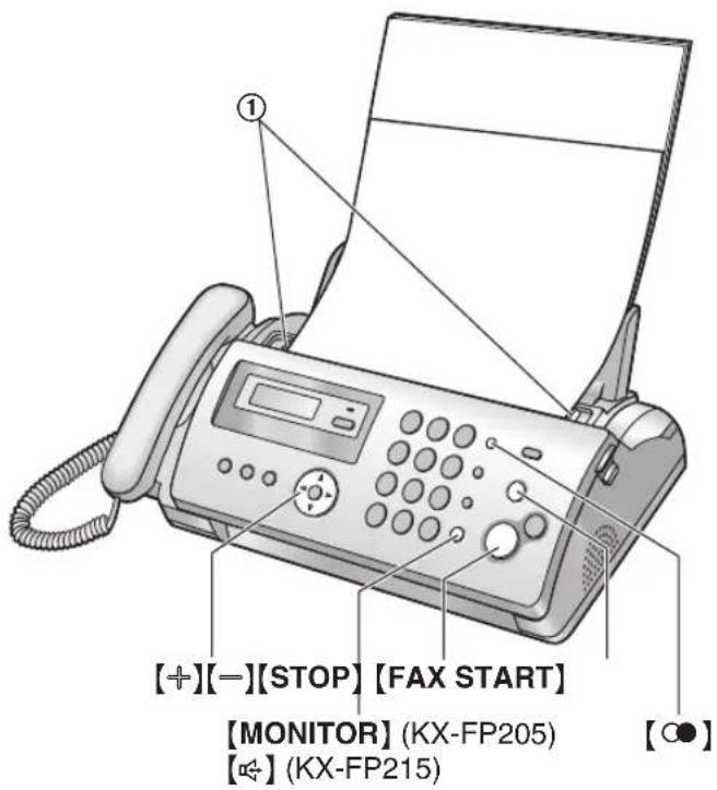 PANASONIC KX-FP215G - Manuelles Versenden eines Faxes - 1