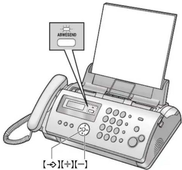 PANASONIC KX-FP215G - Aktivieren des FAX-Modus - 1
