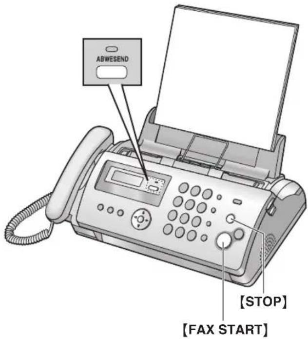 PANASONIC KX-FP215G - Aktivieren des TEL-Modus - 1