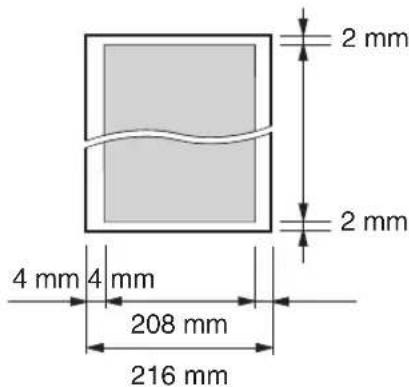 PANASONIC KX-FP215G - Effektive Scanfläche - 1