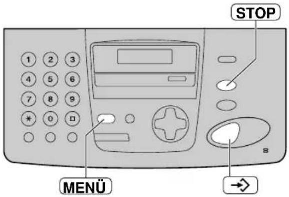 PANASONIC KX-FP155G - Löschen aller Anruferinformationen - 1