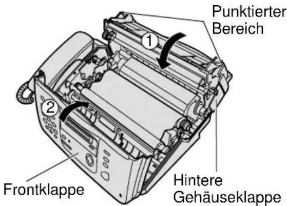PANASONIC KX-FP155G - Drehen Sie das Antriebsrad (blau) in Pfeilrichtung. - 5