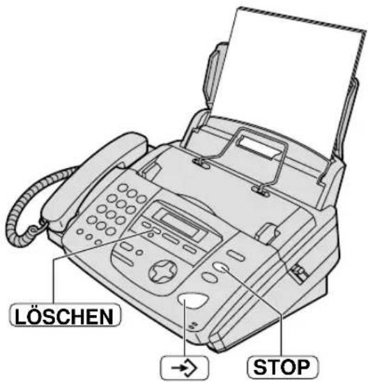 PANASONIC KX-FP155G - Ihre eigenen Ansagen löschen - 1