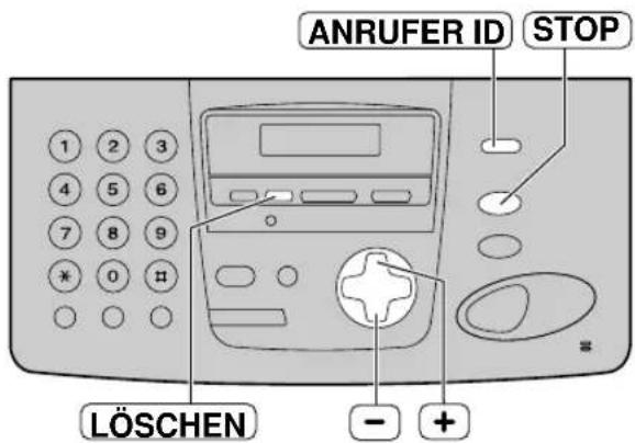 PANASONIC KX-FP155G - Löschen bestimmter Anruferinformationen (nur KX-FP155) - 2