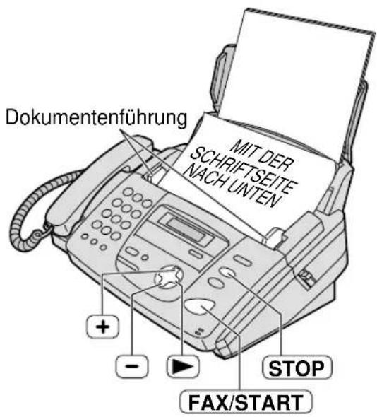 PANASONIC KX-FP155G - Faxübertragung mit Hilfe des Telefonbuches - 1