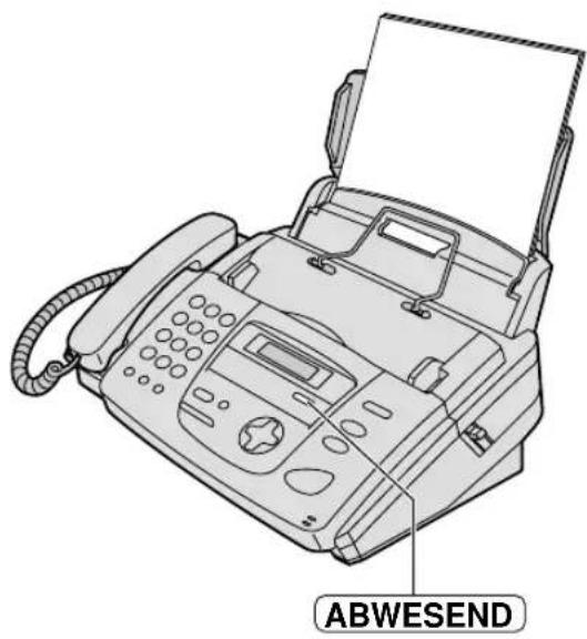 PANASONIC KX-FP155G - Aktivieren des FAX-Modus - 2