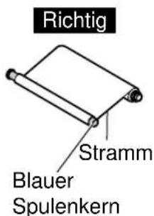PANASONIC KX-FP155G - Drehen Sie das Antriebsrad (blau) in Pfeilrichtung. - 1