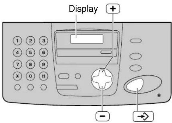 PANASONIC KX-FP155G - Wiedergabe-Lautstärke des Anrufbeantworters (nur KX-FP155) - 1