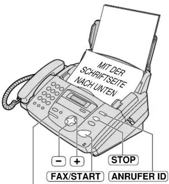 PANASONIC KX-FP155G - Heben Sie den Hörer ab oder drücken Sie MONITOR (KX-FP151) / DIGITAL - 1