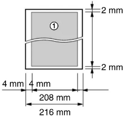 PANASONIC KX-FP145G - Effective scanning area - 1