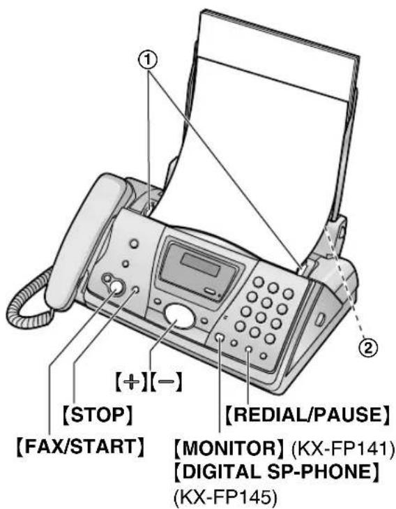 PANASONIC KX-FP145G - Sending a fax manually - 1