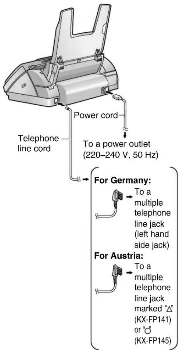 PANASONIC KX-FP145G - Connections - 1