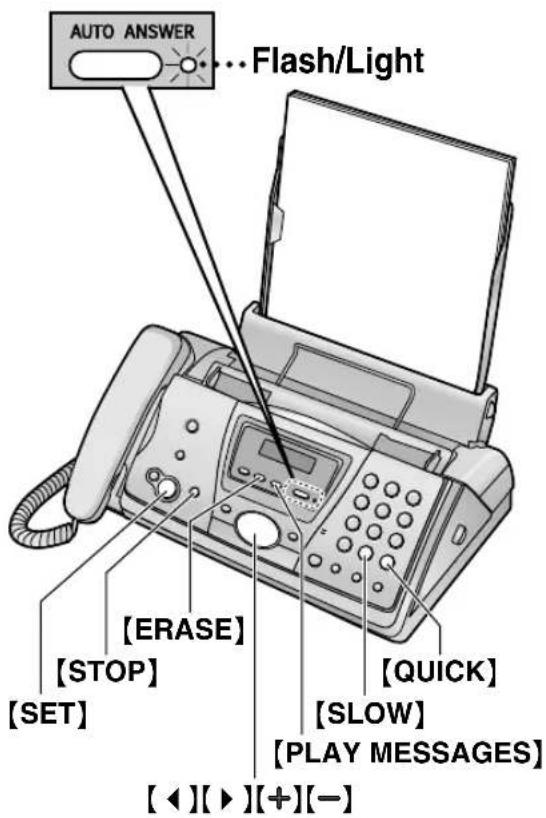 PANASONIC KX-FP145G - Listening to recorded messages - 2