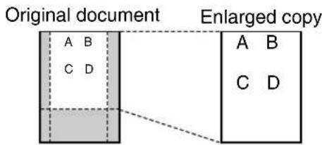 PANASONIC KX-FP145G - To enlarge a document - 1