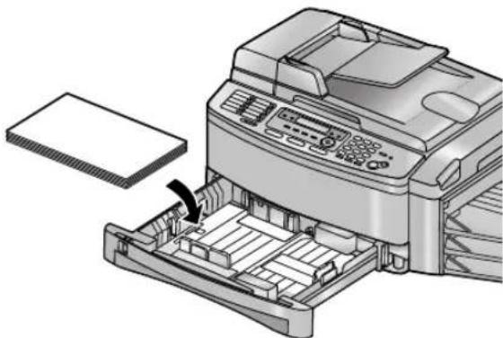 PANASONIC KX-FLB851G - Wenn das Aufzeichnungspapier im Papier-Eingabefach / optionalen Eingabefach nicht richtig in das Gerät eingeführt wird - 2