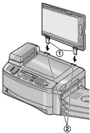 PANASONIC KX-FLB851G - Wenn die Dokumentenabdeckung sich vom Gerät löst - 3