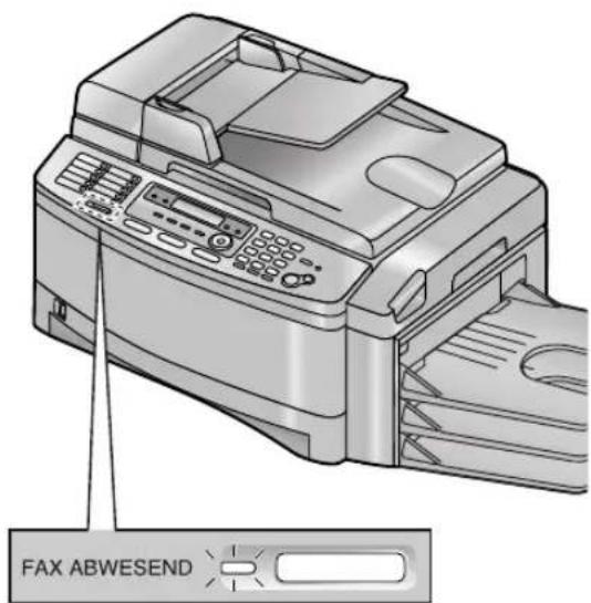 PANASONIC KX-FLB851G - Aktivieren des FAX-Modus - 1