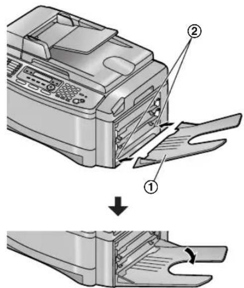PANASONIC KX-FLB851G - Installieren des Ausgabefachs - 1