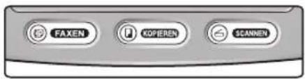 PANASONIC KX-FLB851G - Auswahl des Betriebsmodus (Faxen/Kopieren/Scannen) - 1