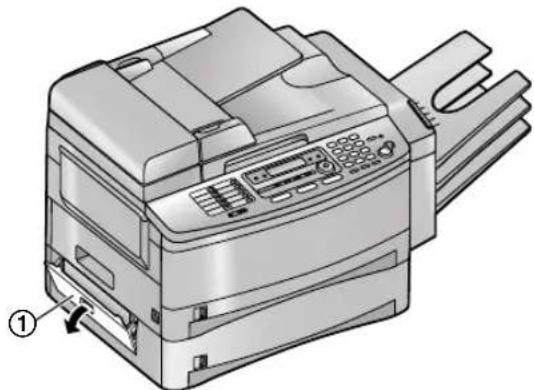 PANASONIC KX-FLB851G - Wenn der Papierstau in der Nähe des optionalen Eingabefachs auftritt - 2