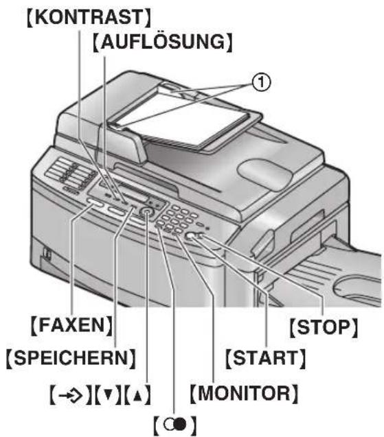 PANASONIC KX-FLB851G - Verwendung des automatischen Dokumenteneinzuges - 1