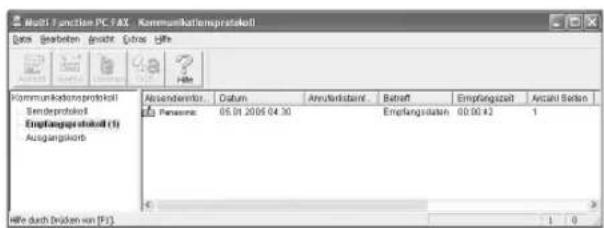 PANASONIC KX-FLB851G - Anschauen eines empfangenen Dokuments - 1