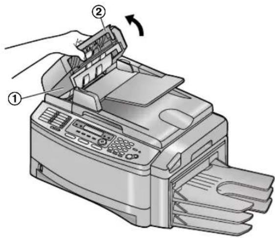 PANASONIC KX-FLB851G - Weiße Platte und Vorlagenglas des Scanners - 1