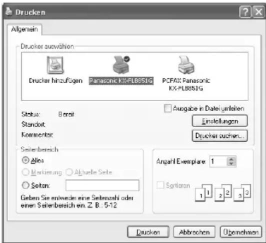 PANASONIC KX-FLB851G - Drucken aus Windows-Anwendungen - 1