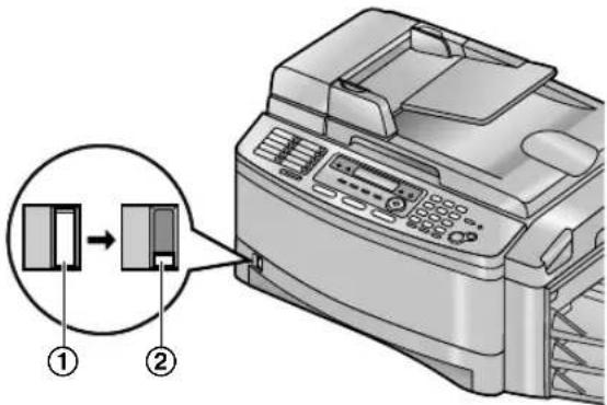 PANASONIC KX-FLB851G - Überprüfen des Restbestandes an Aufzeichnungspapier - 1