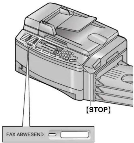 PANASONIC KX-FLB851G - Aktivieren des TEL/FAX-Modus - 1