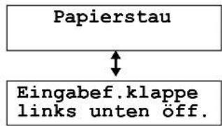 PANASONIC KX-FLB851G - Wenn der Papierstau in der Nähe des optionalen Eingabefachs auftritt - 1
