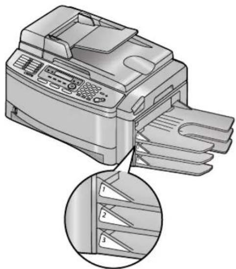 PANASONIC KX-FLB851G - Installieren des Ausgabefachs - 2