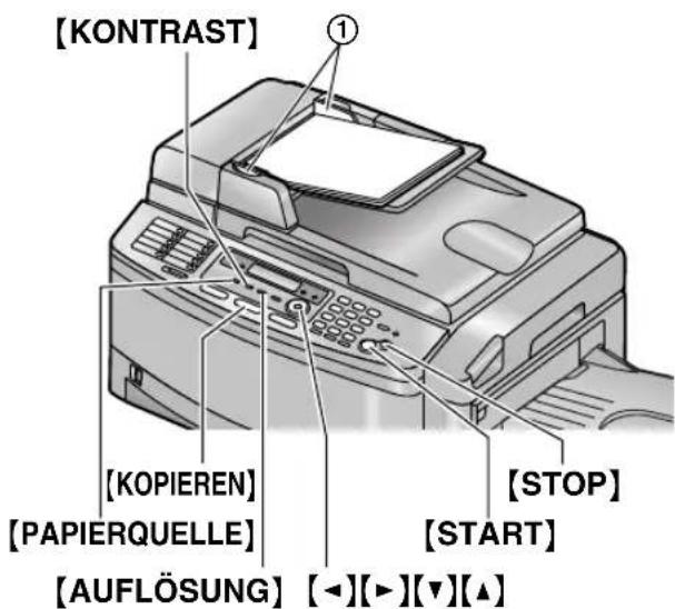 PANASONIC KX-FLB851G - Verwendung des automatischen Dokumenteneinzuges - 1
