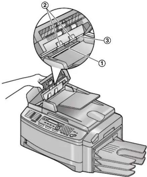PANASONIC KX-FLB851G - Weiße Platte und Vorlagenglas des Scanners - 2