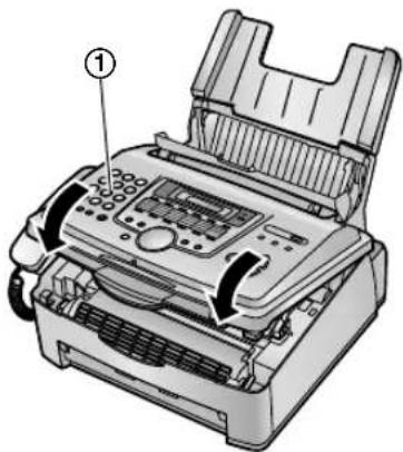 PANASONIC KX-FL611G - Wenn sich das Aufzeichnungspapier an der Papierausgabe staut: - 6
