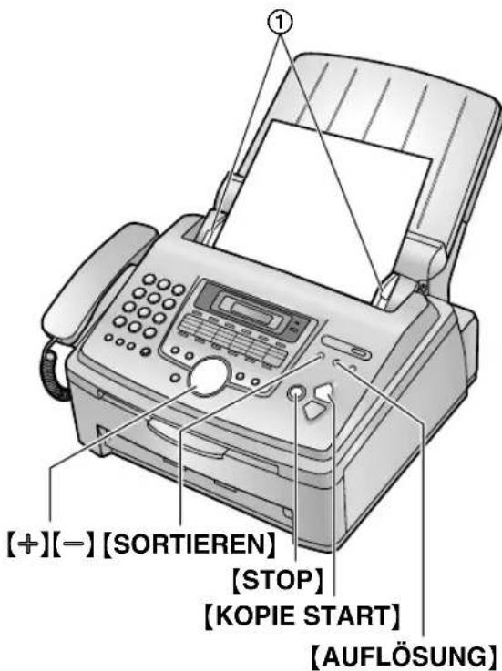 PANASONIC KX-FL611G - Erstellen einer Kopie - 1