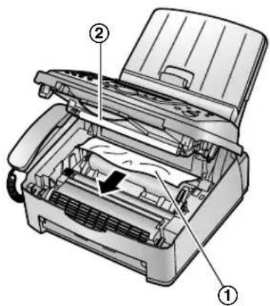 PANASONIC KX-FL611G - Aufzeichnungspapier im Gerät staut - 2