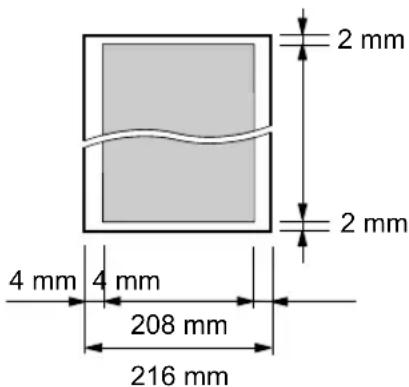 PANASONIC KX-FC275G - Effektive Scanfläche - 1