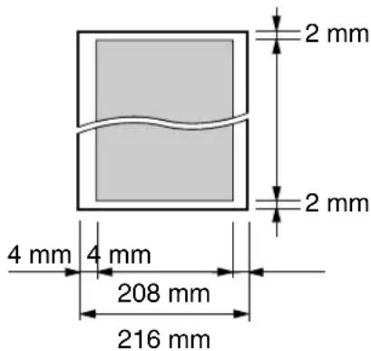 PANASONIC KX-FC245G - Effektive Scanfläche - 1