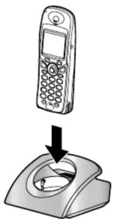 PANASONIC KX-FC245G - Laden des/der Akku(s) - 1