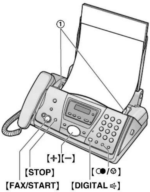 PANASONIC KX-FC245G - Manuelle Versendung eines Faxes - 1