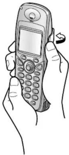 PANASONIC KX-FC245G - Verwendung des Gürtelclips - 2