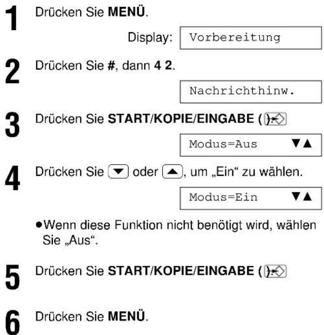 PANASONIC KX-F1830G - Akustische Nachrichtenanzeige - 1