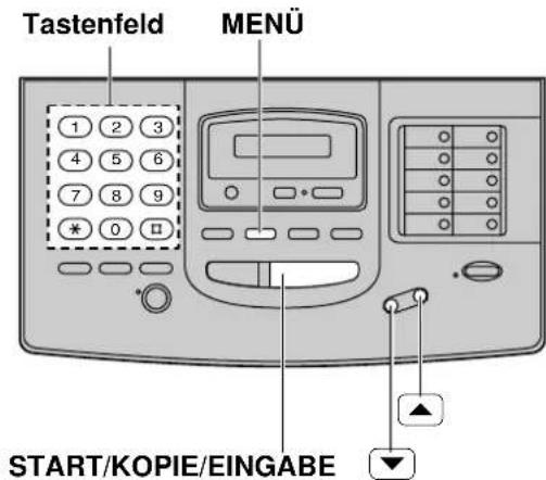 PANASONIC KX-F1830G - Aufzeichnungszeit für TAM/FAX-Ansagetext ändern - 1