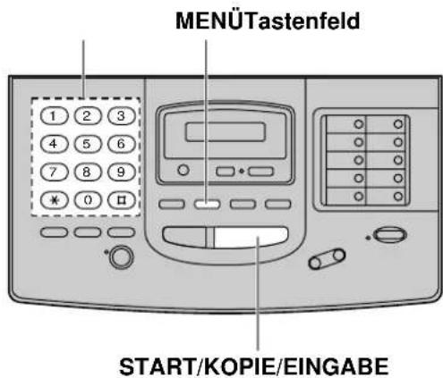 PANASONIC KX-F1830G - Amtskennzahl (AKZ) 1–4 - 1